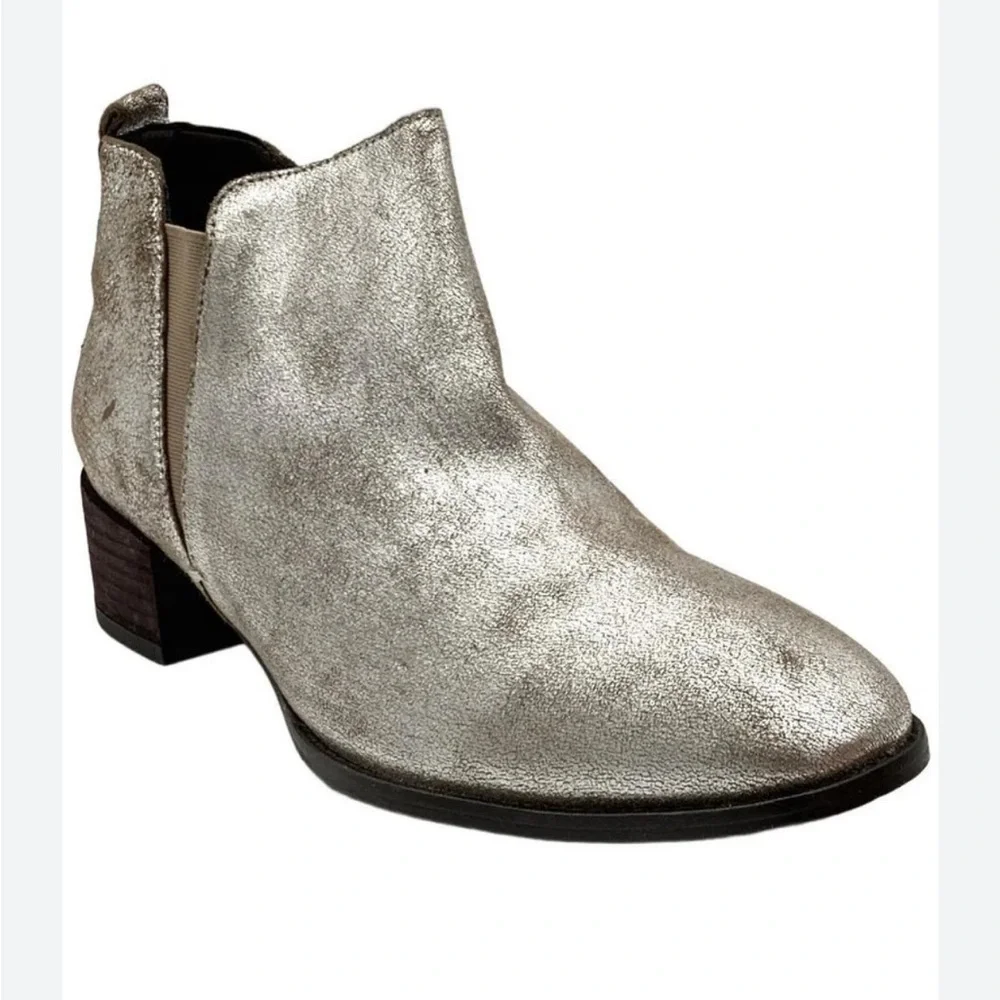Seychelles On Stage Ankle Boots 6.5 Pewter Distressed Suede Leather Western